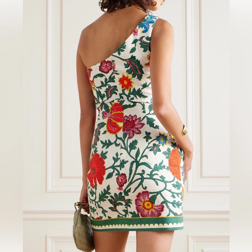 NWOT LA DOUBLEJ one-shoulder mini dress - Picture 2 of 4